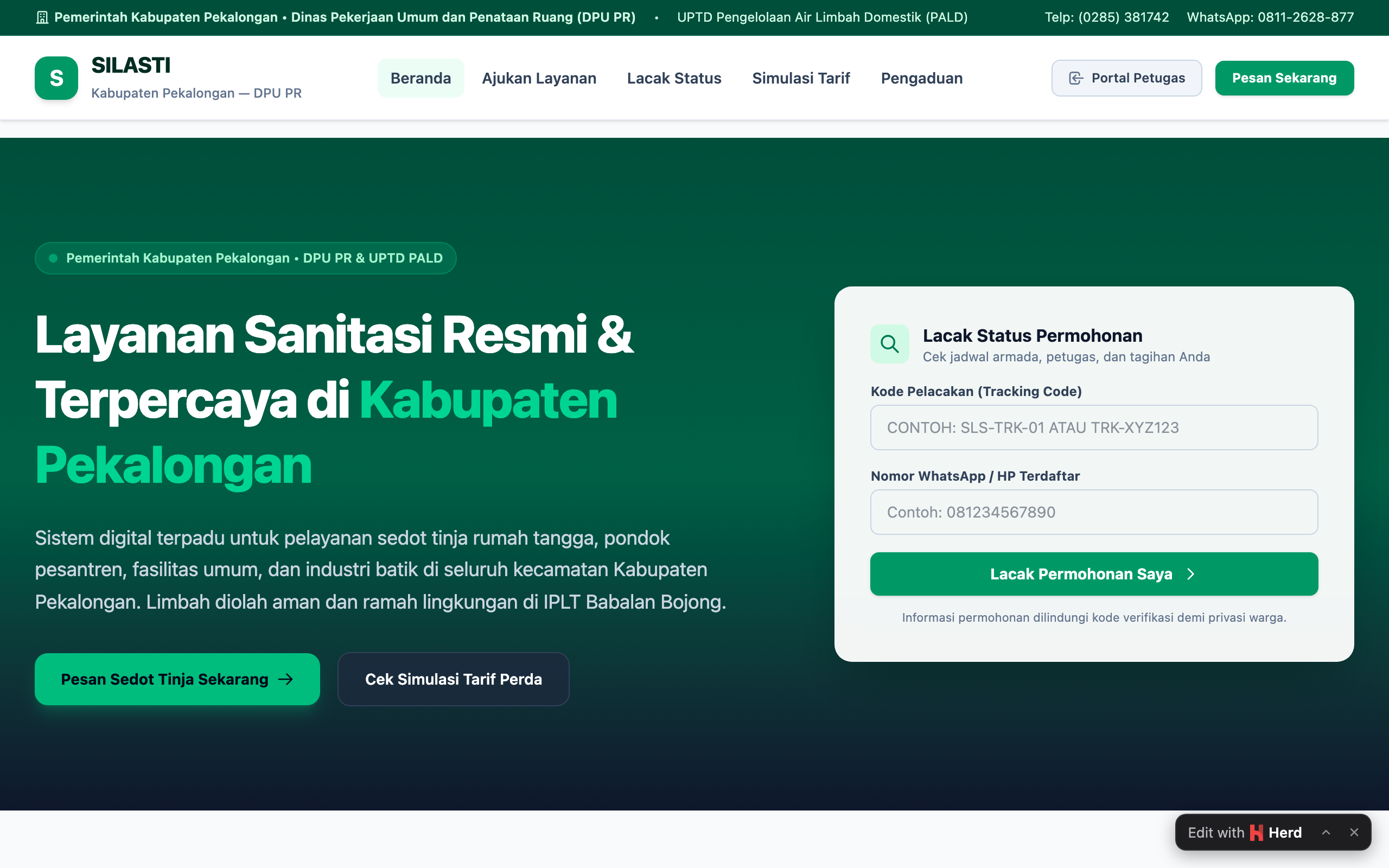 Portal Beranda SILASTI